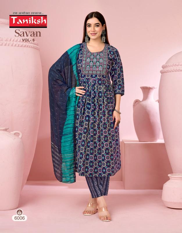 Taniksh savan vol 6 wholesale kurti near me
